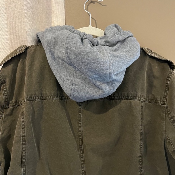 Levi's Men's Cotton Olive Denim Faux Shearling Utility Field Jacket, Size Large - Picture 5 of 16